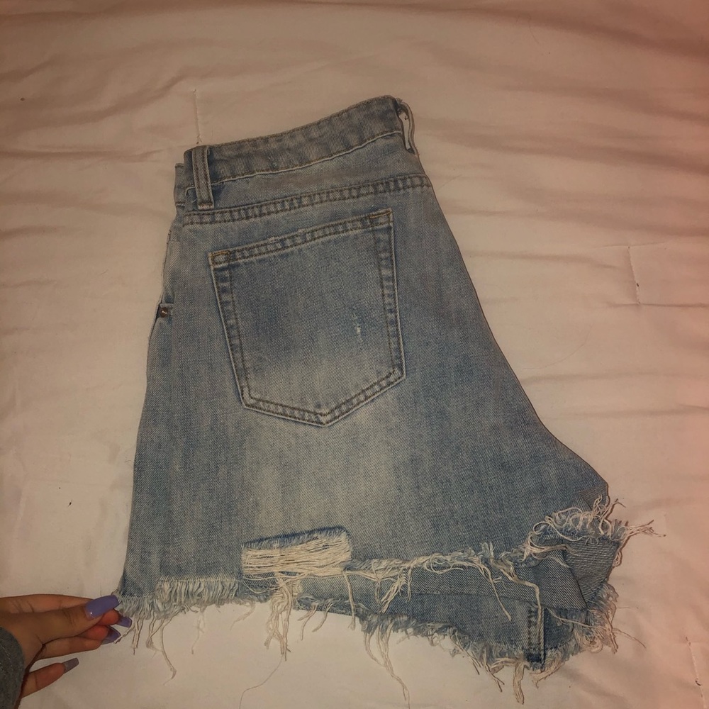 Denim shorts